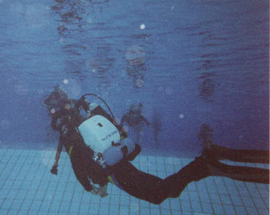 Ich beim "Eingew&ouml;hnen" mit dem Rebreather